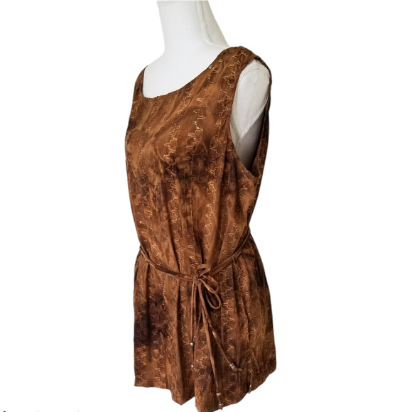 White Stag abstract Embroidered with sequins Tank Top - Size XL - Picture 1 of 5